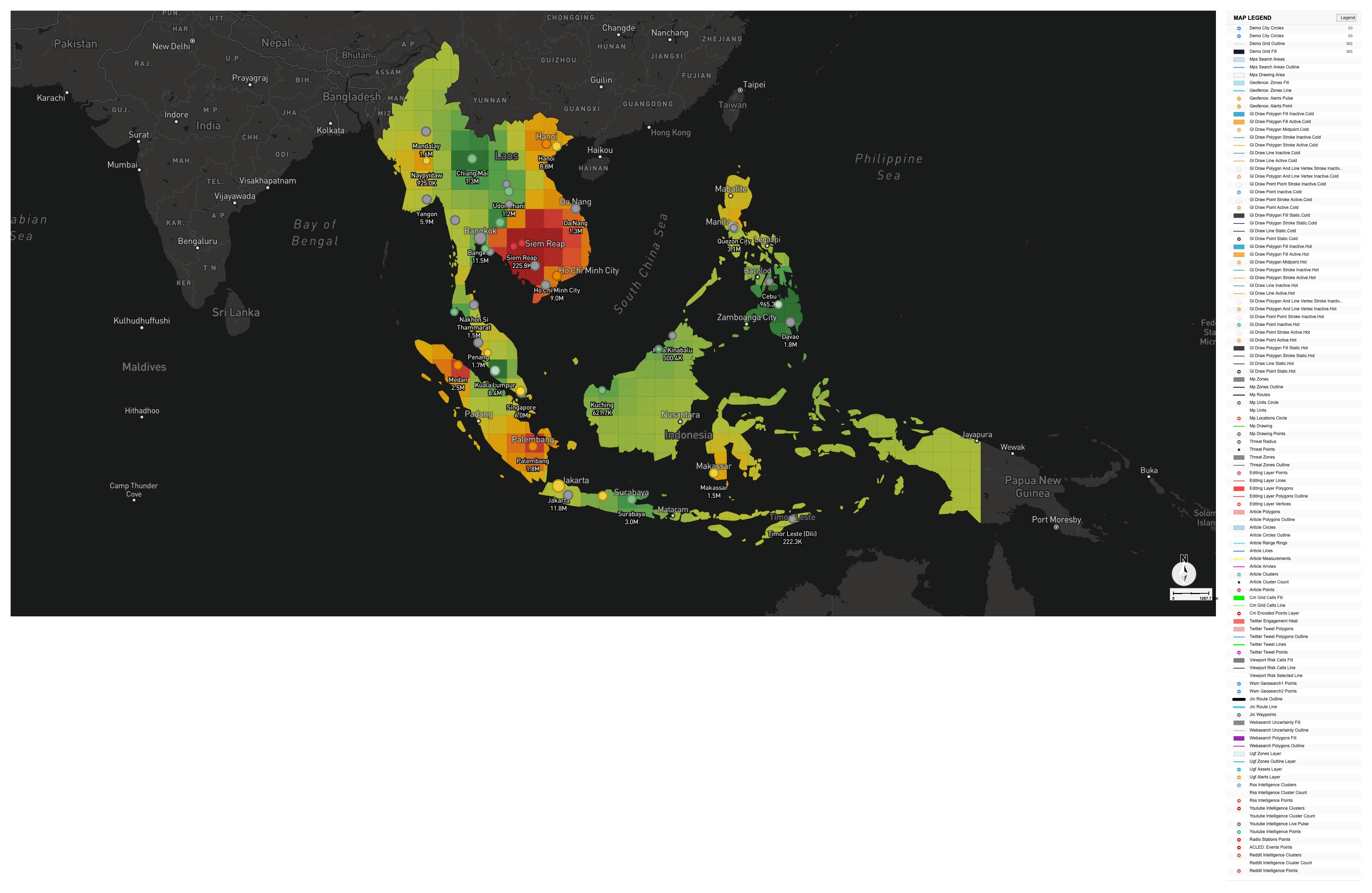 Youth bulge demographic map
